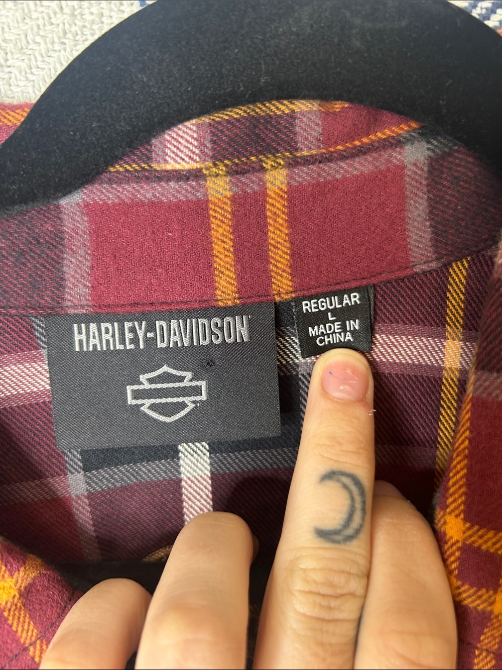 Harley Davidson Men’s Flannel Button Up Shirt - Picture 2 of 3